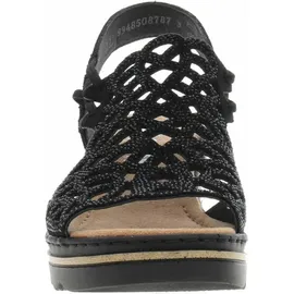 Rieker Sandalette Damen Schwarz 37