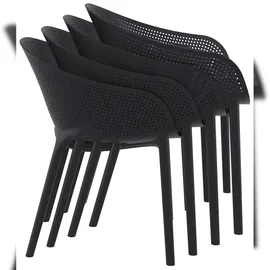 CLP 4er Set Stühle Sky Pro schwarz