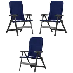 Set WESTFIELD Prince Stuhl dark blue 3 Stühle