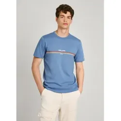 Pepe Jeans für Herren. PM509427 Adur-T-Shirt blau (L), Lässig, Kurzarm, Bio-Baumwolle, Nachhaltig