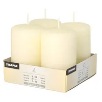 Papstar Stumpenkerze 5 x 8 cm 24 St. elfenbein