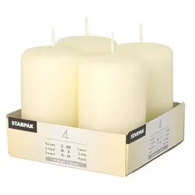 Papstar Stumpenkerze 5 x 8 cm 24 St. elfenbein