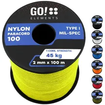 GO!elements Paracord 100 gelb 100 m