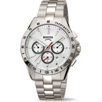 Boccia Titanium Boccia Herrenuhr Sport Chronograph Titan