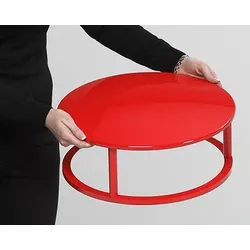 PROREGAL Dach für klassischen Standascher | HxBxT 21x46x46cm | Kunststoff | Rot