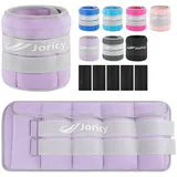 Gewichtsmanschetten Fuß, Verstellbares Gewichte für Beine und Arme 8 kg 1 Paar, Gewichtsmanschetten Hand, Fußgewichte und Fußgelenkgewichte für Fitnessstudio, Bewegung, Laufen, Joggen Flieder