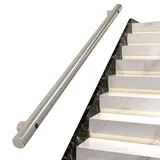 Edelstahl Handlauf für Treppen - Outdoor Haltegriff Treppengeländer Geländer Stützset - Außenwand Balustraden Handlauf Stützgriff