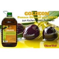 7,77€/L GOLDEON 5 Liter Pomace OLIVENÖL /OLIVENTRESTERÖL aus KRETA-Kochen/Braten