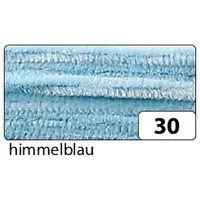 Folia Chenilledraht Pfeifenputzer himmelblau 10 Stück 8 mm ø 50 cm