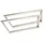 SOTech 2 x Waschtischkonsole TWK500 500 x 150 mm Edelstahl gebürstet, Vorderseite 60° abgeschrägt