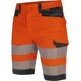 Würth MODYF Arbeitsshorts Fluo EN 20471 für Profis Bequeme HI-VIS Arbeitsshorts für Herren orange 58