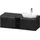 Duravit D-Neo Konsolenwaschtischunterbau wandhängend Eiche Schwarz Matt 1400x550x459 mm - DE4950R341 DE4950R34160000