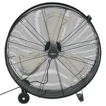 vidaXL Trommelventilator 77 cm Bodenventilator Schwarz