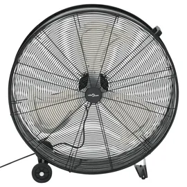 vidaXL Trommelventilator 77 cm Bodenventilator Schwarz
