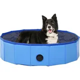 Hundepool Faltbar Blau 80 X 20 Cm Pvc