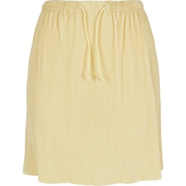 URBAN CLASSICS Ladies Plisse Mini Skirt, softyellow,