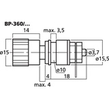 Monacor Bananen-Buchsen BP-360/RT