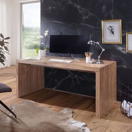 Wohnling Schreibtisch 160 x 80 x 80cm (BxHxT), aus Massivholz