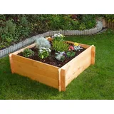 Promadino Pflanzbeet 100 x 100 x 33,5 cm natur