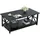 luxuskollektion Couchtisch Schwarz Holz 100 x 0 x 0 cm