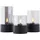 Brilliant Bougie LED-Kerzen 3 St. schwarz