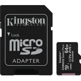 Kingston Canvas Select Plus microSD UHS-I A1 V10 + SD-Adapter 64 GB 2er Pack