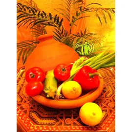 Marrakesch Orient & Mediterran Interior Tuareg Tajine 25 cm rund