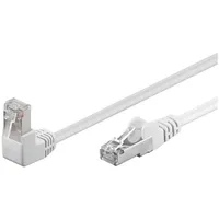 Goobay CAT 5e Patchkabel 1x 90° gewinkelt, F/UTP weiß