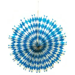 VEPATIM 2 Rosette Oktoberfest Bayerische Raute blau Ø 50 cm