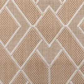 Steffensmeier Outdoorteppich, Beige, Textil, Rauten, Rechteckig, 240x290 cm wasserabweisend, Teppiche & Böden, Teppiche, Outdoorteppiche