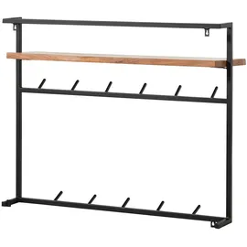 MASSIVMOEBEL24.DE Wandgarderobe Melbourne 100 x 30 x 80 cm Natur