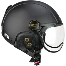 CGM 801v Ebi Vintage Stadthelm - Erwachsene skihelm, Mattschwarz, L