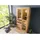 Massivmoebel24 Vitrine Wild-/Zerreiche 110 x 42 x 200 cm Natur geölt