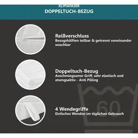 Beco 2 Dreams, 2 in 1 Wendematratze mit soften Gelschaum Einlagen, 21 cm hoch, Raumgewicht: 35 kg/m3, St.), komfortable Matratze 90x200 cm