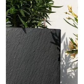 LECHUZA Canto Slatestone 30 high 30 x 30 x 56 cm Dunkelgrau