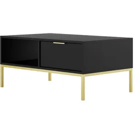 raumhirsch furniture Couchtisch Austin Schwarz Gold 60 x 45 x 100 cm