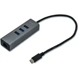 iTEC i-tec USB 3.0 Metal HUB 3 Port mit Gigabit LAN Adapter