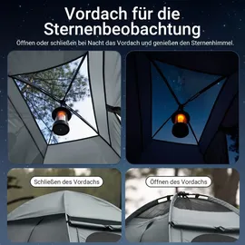 SoBuy OGS32-HG Wurfzelt Grau