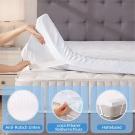Wenta Topper 5-Zonen Gel-Memory-Foam 140 x 200 cm blau