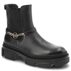 Schwarze Stiefeletten Karino Damen Lederschuhe, 40