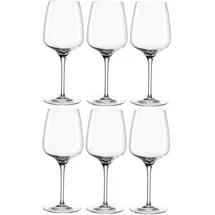 LEONARDO Weissweinglas Cesti 280 ml, 6 Stück, Schwarz/Transparent, Weingläser, Transparent, Schwarz