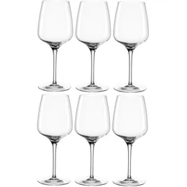 LEONARDO Weissweinglas Cesti 280 ml, 6 Stück, Schwarz/Transparent, Weingläser, Transparent, Schwarz