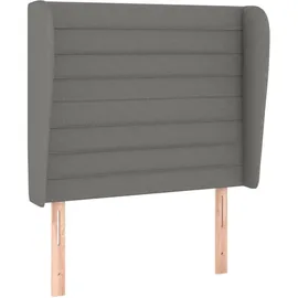 vidaXL Boxspringbett 100 x 200 cm Dunkelgrau