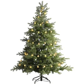 MARELIDA LED Lichterkette BERRY TWINKLE - 60 weiße XL Kugeln 8 Funktionen - Timer - L:9...