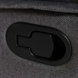 Mendler 2er Kinosessel HWC-L93, Relaxsessel Fernsehsessel Sofa, Armlehne Liegefunktion Nosagfederung Stoff/Textil - dunkelgrau