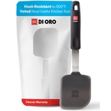 DI ORO® - Designer Serie - Silikon Pfannenwender - 315°C hitzebeständiger flexibler Spatel aus Silikon und Edelstahl - Das best kleine Pfannenwender - Perfekt für Omelettes und Hamburger