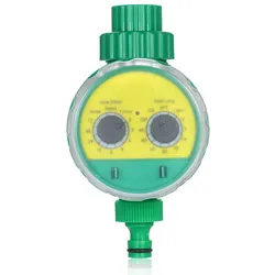 Zeitgesteuertes Bewässerungssteuergerät für den Außenbereich, automatisches Sprinklersteuerventil UK Faucet Connection grün
