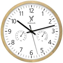 Holzwerk Germany Holzwerk Wanduhr 30 cm HW.Buche beige