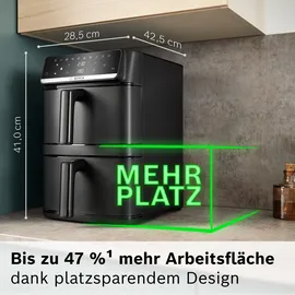 Bosch Serie 6 Heißluftfritteuse MAFD661B0 Schwarz 12 l