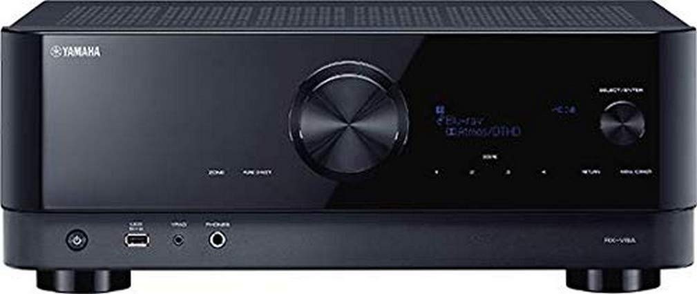 Yamaha Receiver RX-V4A schwarz – Netzwerk-Receiver mit MusicCast Surround-Sound, Gaming spezifischen Funktionen und Voice Control Systemen – Allround-Talent mit 5.2 Kanälen